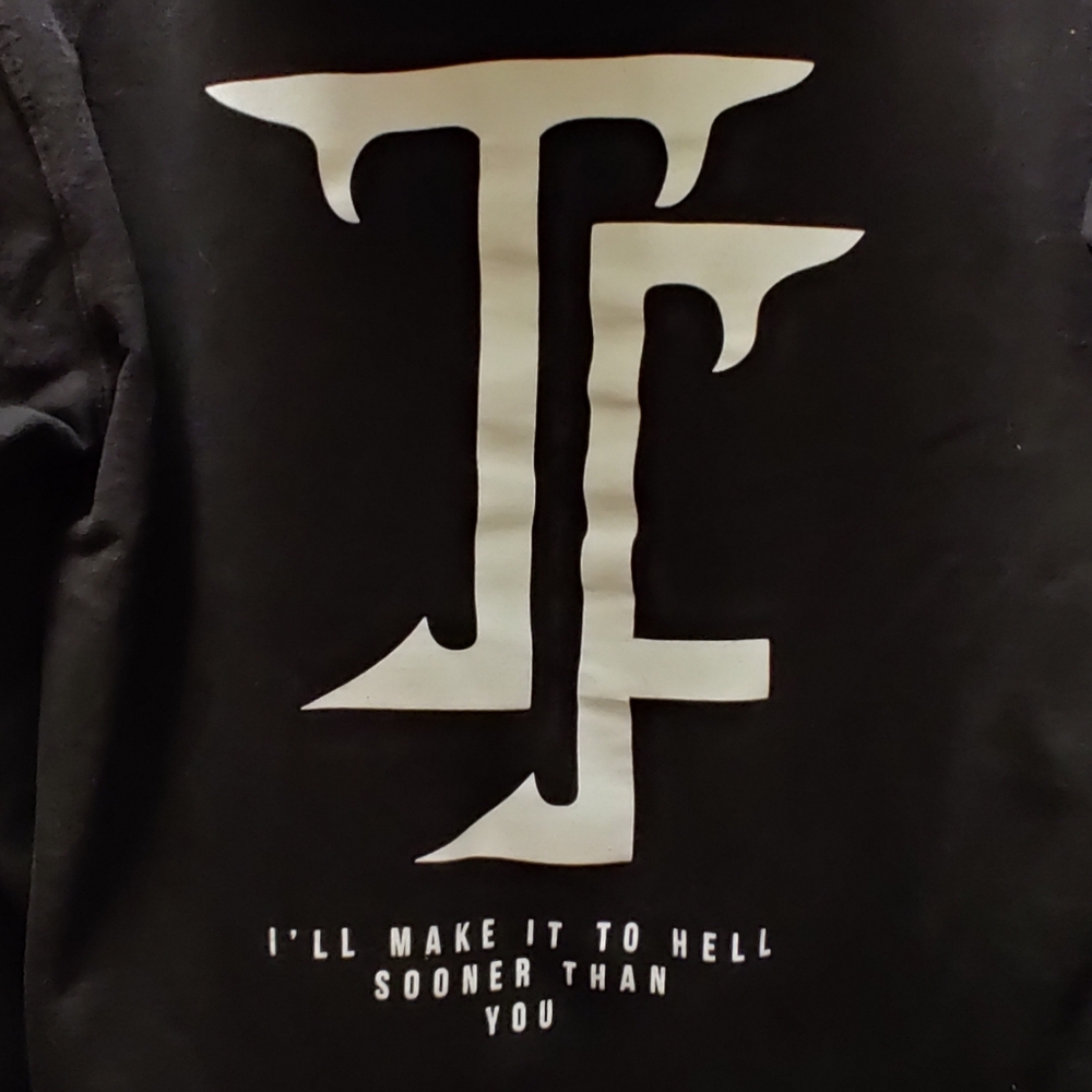 Tempting fate black hoodie. I'll make it to hell sooner than you - Picture 6 of 6